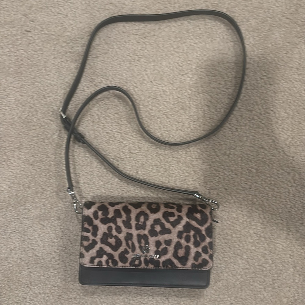 Michael Kors Animal Print Phone Wristlet Crossbody Bag